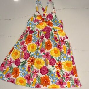 Tommy Bahama Kids Floral Dress - Pink, Yellow, Blue Size 8